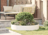 Planter Ring White 80 x 80 x 20 cm Cold-rolled Steel 873622