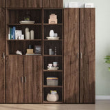Highboard Brown Oak 40x41x185 cm Engineered Wood 3281672