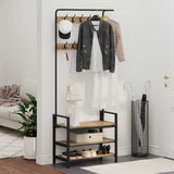 Coat Rack Artisan Oak 75 x 34 x 184 cm Engineered wood 879958