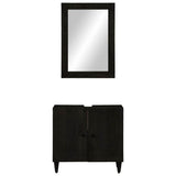 2 Piece Bathroom Furniture Set Solid Wood Mango 3310018