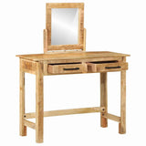 Dressing Table Brown 100 x 40 x 120 cm Solid Mango Wood 374096