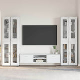 TV Cabinet Set with Drawer FLORIN 3 pcs White Engineered Wood 3397984