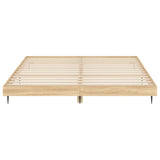 Bed Frame without Mattress Sonoma Oak 200x200 cm Engineered Wood 832216