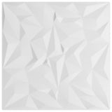Wall Panels 24 pcs White 50x50 cm XPS 6 m Amethyst 356944