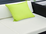 4-Seater Rattan Sofa Set Set Garden Outdoor Sectional Sofa Coffee Table Metal Frame w/Cushion T3398P315933