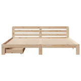Bed Frame without Mattress 180x200 cm Super King Solid Wood Pine 3309854