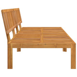 Garden Pallet Middle Sofas 2 pcs Solid Wood Acacia 365847