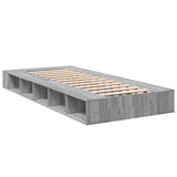 Bed Frame without Mattress Grey Sonoma 90x190 cm Single 3280529