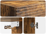 Wall-Mounted Cabinet Smoked Oak 33 x 34.5 x 90 cm 898590