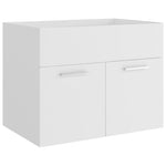 ZNTS Bathroom Furniture Set White Engineered Wood 3071315