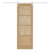 Sliding Door ORKDAL Brown 73.5 x 211 cm Solid Pine Wood 3333748