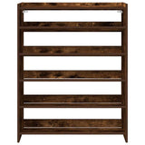Shoe Rack Smoked Oak 80x25x100 cm Engineered Wood 859900