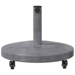 Outdoor Umbrella Base Dark grey wood look 48 x 48 x 32 cm 42010013