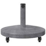 Outdoor Umbrella Base Dark grey wood look 48 x 48 x 32 cm 42010013