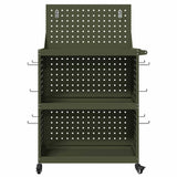 Tool Trolley Olive Green 65 x 35 x 111 cm Cold-rolled Steel 874556