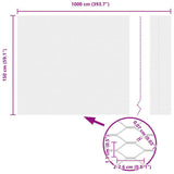 Hexagon Fence Grey 1.5 x 10 m PVC 42005505
