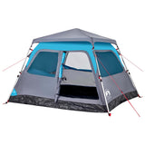 ZNTS Camping Tent Dome 4-Person Blue Quick Release 4004231