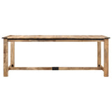 ZNTS Dining Table 200x100x75 cm Solid Wood Mango 358950