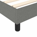 Box Spring Bed Frame Dark Grey Double Fabric 3121200