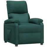 Recliner Chair Dark Green Fabric 342456