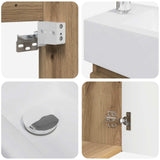 Bathroom Vanity Unit with Tap Artisan Oak 45.5 x 22.5 x 84 cm 889510