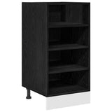 Kitchen Base Cabinet with Drawer Black oak 40 x 44.5 x 81.5 cm 876651