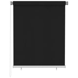 Outdoor Roller Blind 125 cm Black 312942