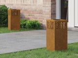 Solar LED Pathway Light 2 pcs Bronze Weathering Steel 879729