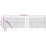 Chain Link Fence with Spike Anchors Anthracite 2.2x25 m 153983