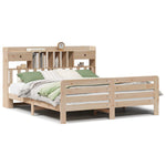 Bookcase Bed without Mattress 180x200 cm Super King Solid Wood Pine 3309971