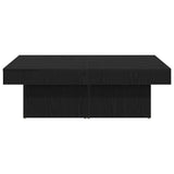 Coffee Table Black Oak 90 x 90 x 28 cm Engineered Wood 862628