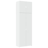 Highboard White 80x42.5x249 cm Engineered Wood 3281364