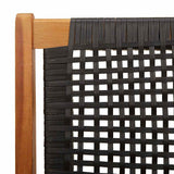 Garden Furniture 2 pcs Black 67 x 78 x 73 cm Solid Acacia Wood 367827