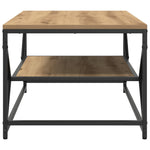 ZNTS Coffee Table with Shelf – Artisan Oak, 90x50x40 cm, Made of Engineered Wood 868236