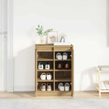 Shoe Cabinet Artisan Oak 57x34x76 cm Engineered Wood 861876