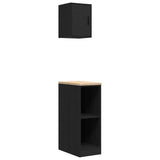 Garage Cabinets 2 pcs Black Engineered Wood 3328261