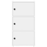 Bookcase White 40x24x77 cm Engineered Wood 860364