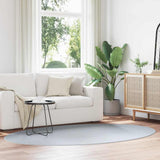 Area Rugs Oval HUARTE Grey 160 x 230 cm 100% Polyester 4103639