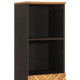 Bathroom Cabinet Brown and Black 38x33.5x160 cm Solid Wood Mango 356805