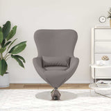 Egg Chair Taupe 63 x 73 x 90 cm Fabric 42002741