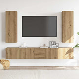 Wall Mounted TV cabinets 5 pcs Artisan Oak Engineered Wood 3328960