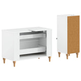 2 Piece Bathroom Cabinet Set ALKMAAR High Gloss White 3417670