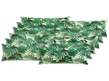 Cushion Cover 12 pcs HEERLEN Leaf Pattern 40 x 80 cm Polyester 910041