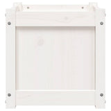Garden Planter White 40x40x40 cm Solid Wood Pine 837406
