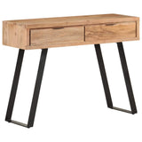 323522 Console Table 100x35x76 cm Solid Acacia Wood with Live Edges