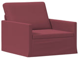 Sofa Set 2 pcs Wine Red Fabric 3433137