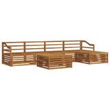 Outdoor Sofa Set 6 pcs Natural Solid Acacia Wood 3373354