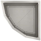 Corner Planter Silver 30 x 30 x 35 cm Stainless steel 883658