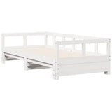 Daybed without Mattress White 90x190 cm Solid Wood Pine 854956