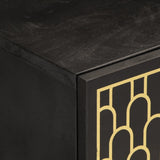 TV Cabinet 80x31x46 cm Solid Wood Mango 358335